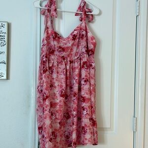 Floral Pink Kids Dress